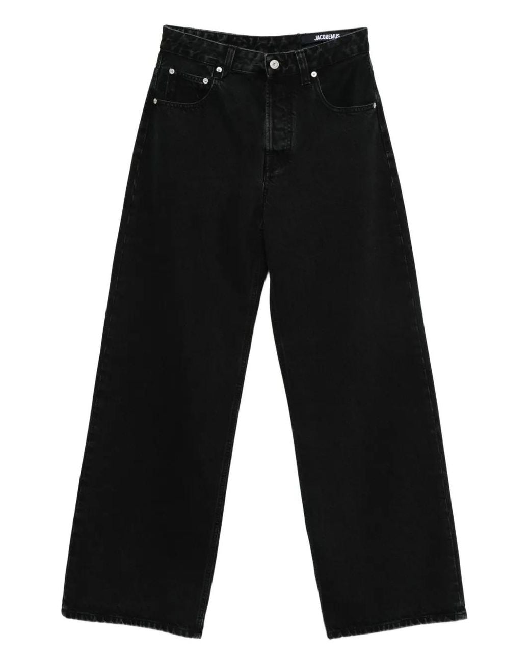 Jacquemus Black High-Waisted Wide-Leg Jeans