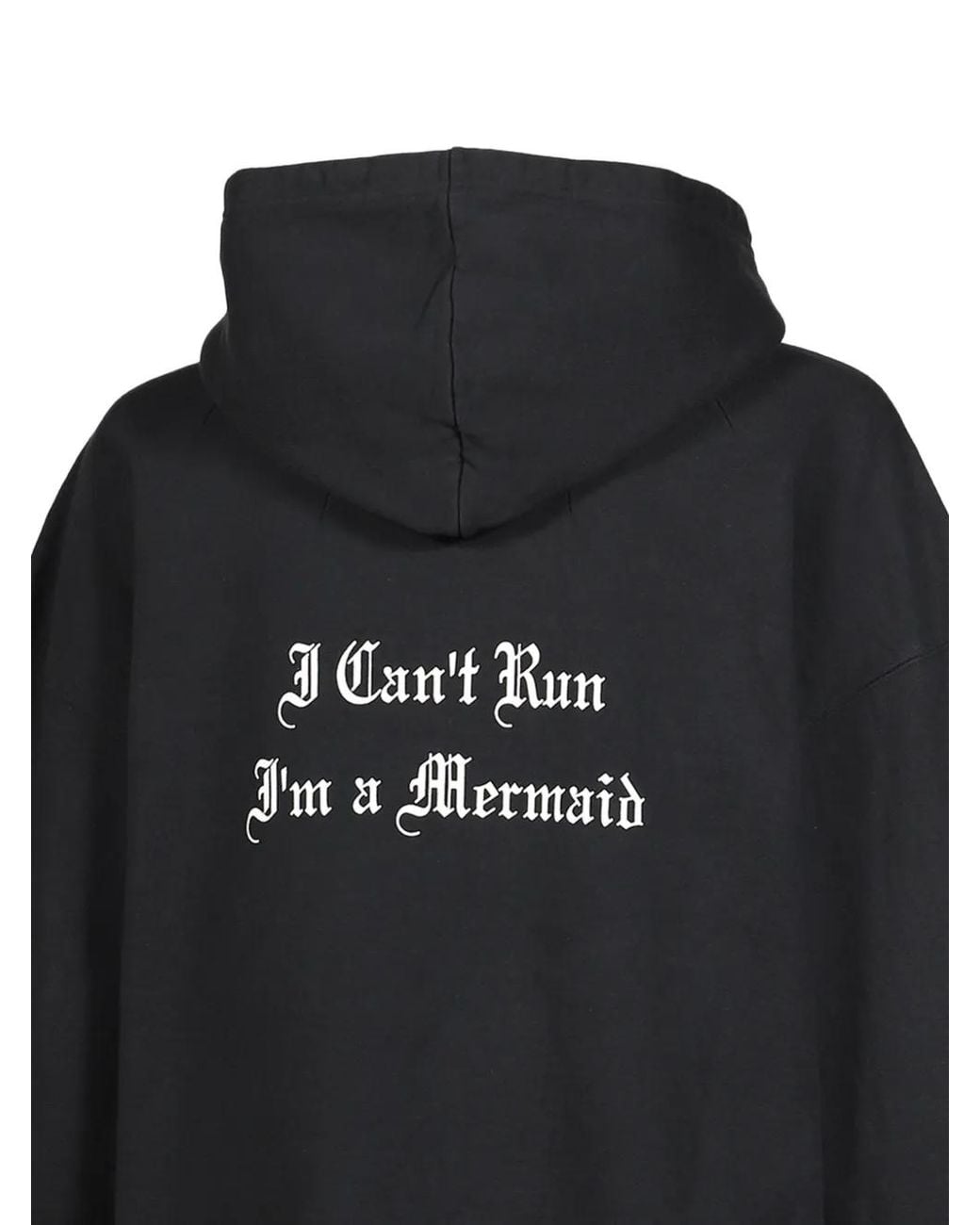 JUN/NAKAYAMA Black Mermaid Graphic-Print Hoodie for men