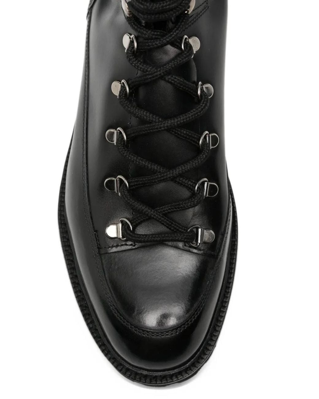 John Lobb Black Sommet Lace-Up Leather Boots for men
