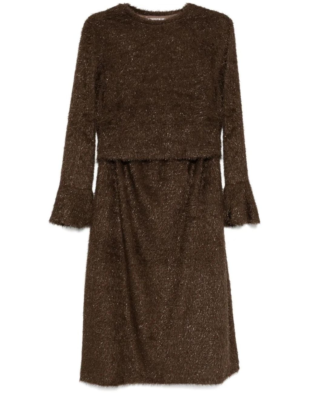 Abito Con Glitter di B+ AB in Brown