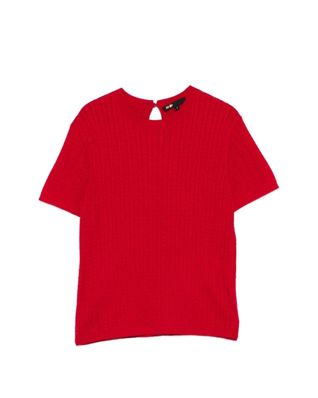 Maje Red Round Neck Jumper