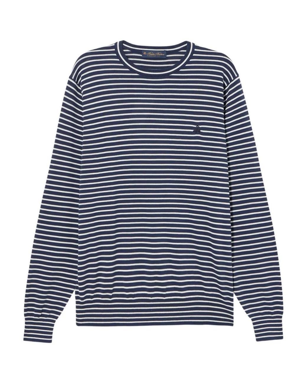 Brooks Brothers Blue Striped Sweatshirt for men