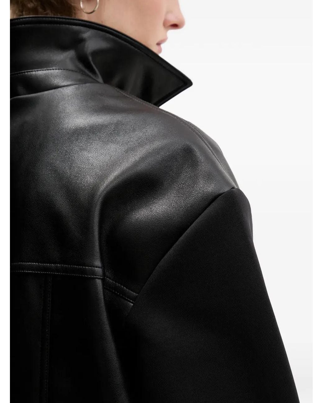 Karl Lagerfeld Black Pockets Panelled Jacket