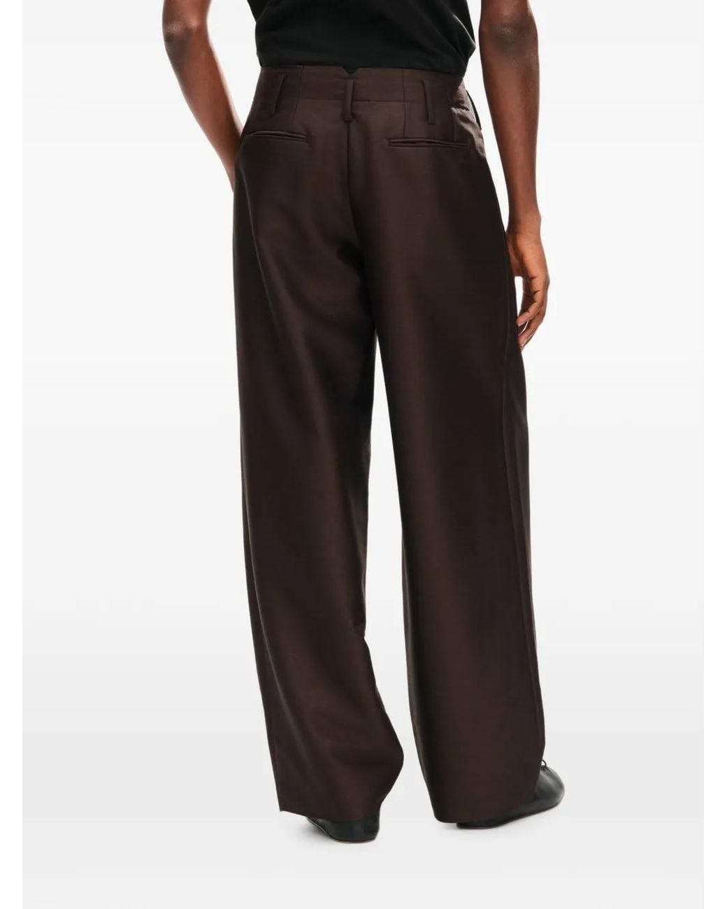 KENZO Brown Tapered Tailored Trousers for men