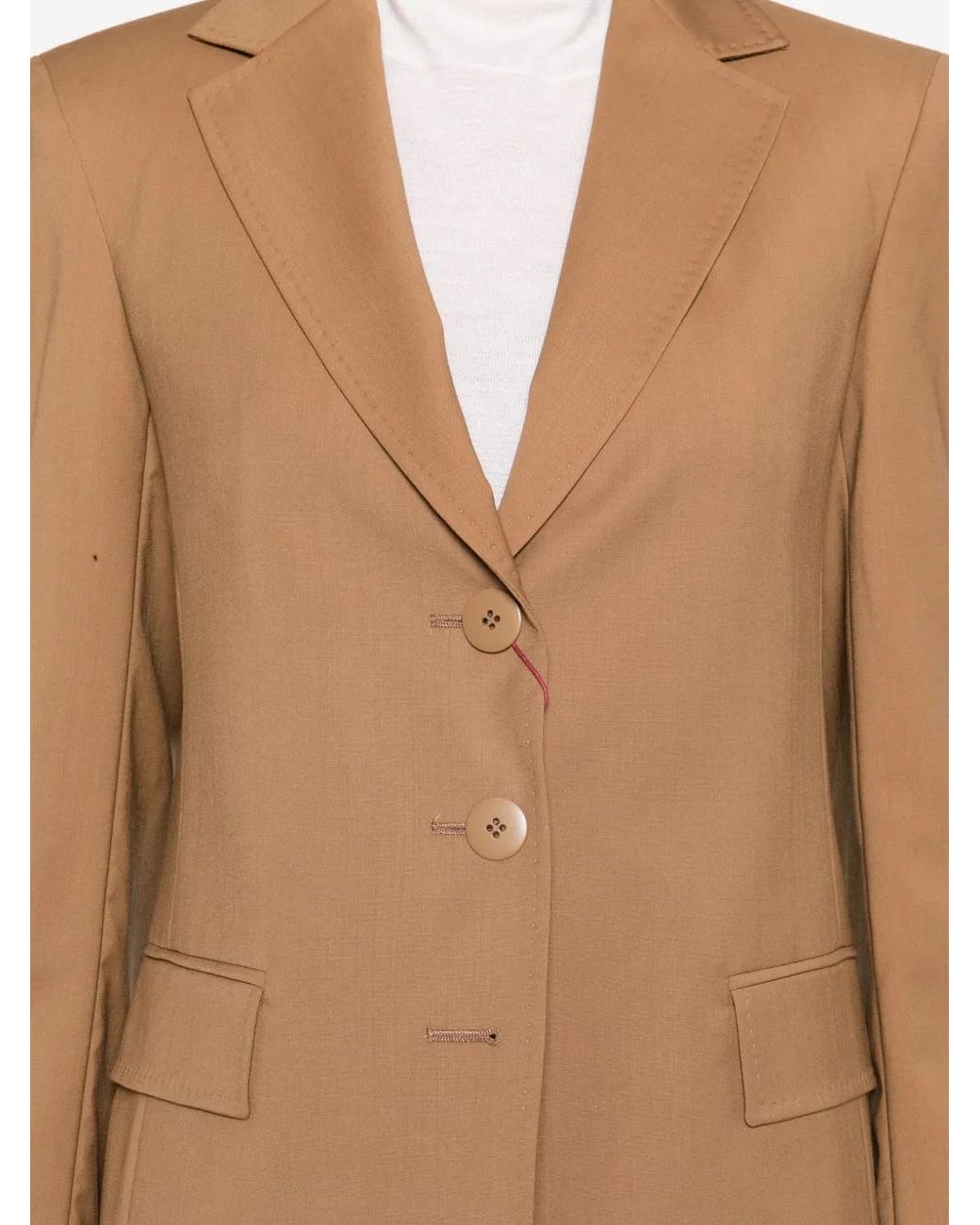Max Mara Brown Single-Breasted Blazer