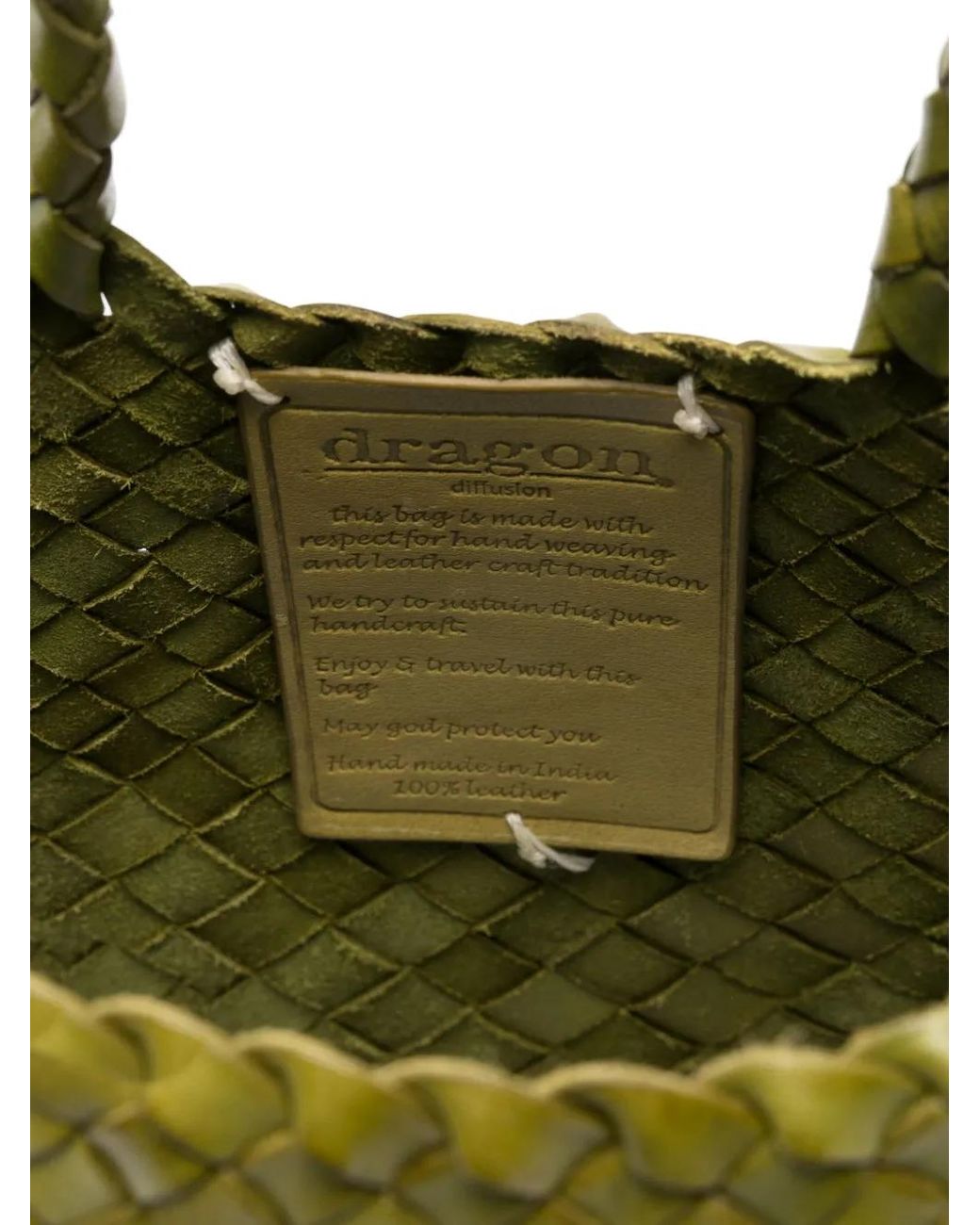 Dragon Diffusion Green Handtasche Aus Leder