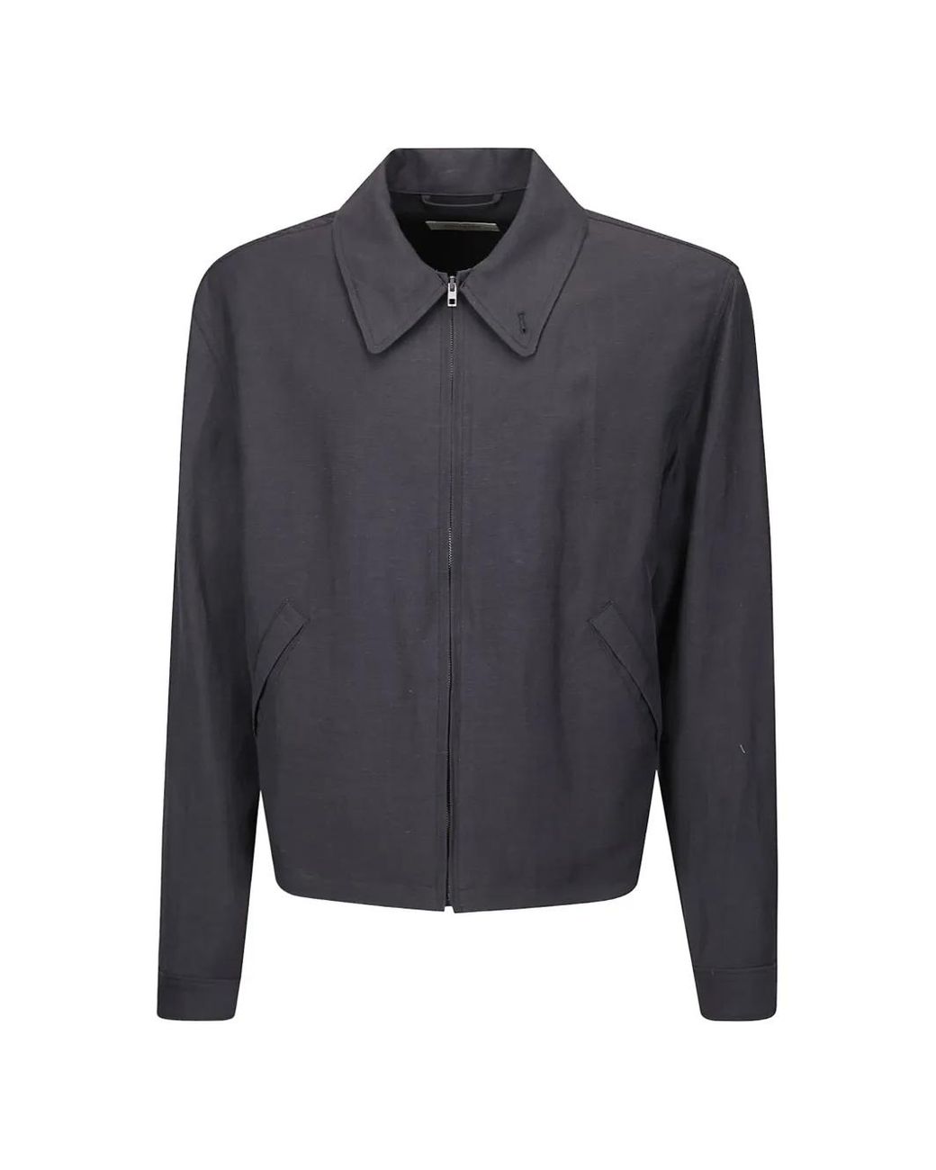 Lemaire Blue Zip-Up Blouson Jacket for men
