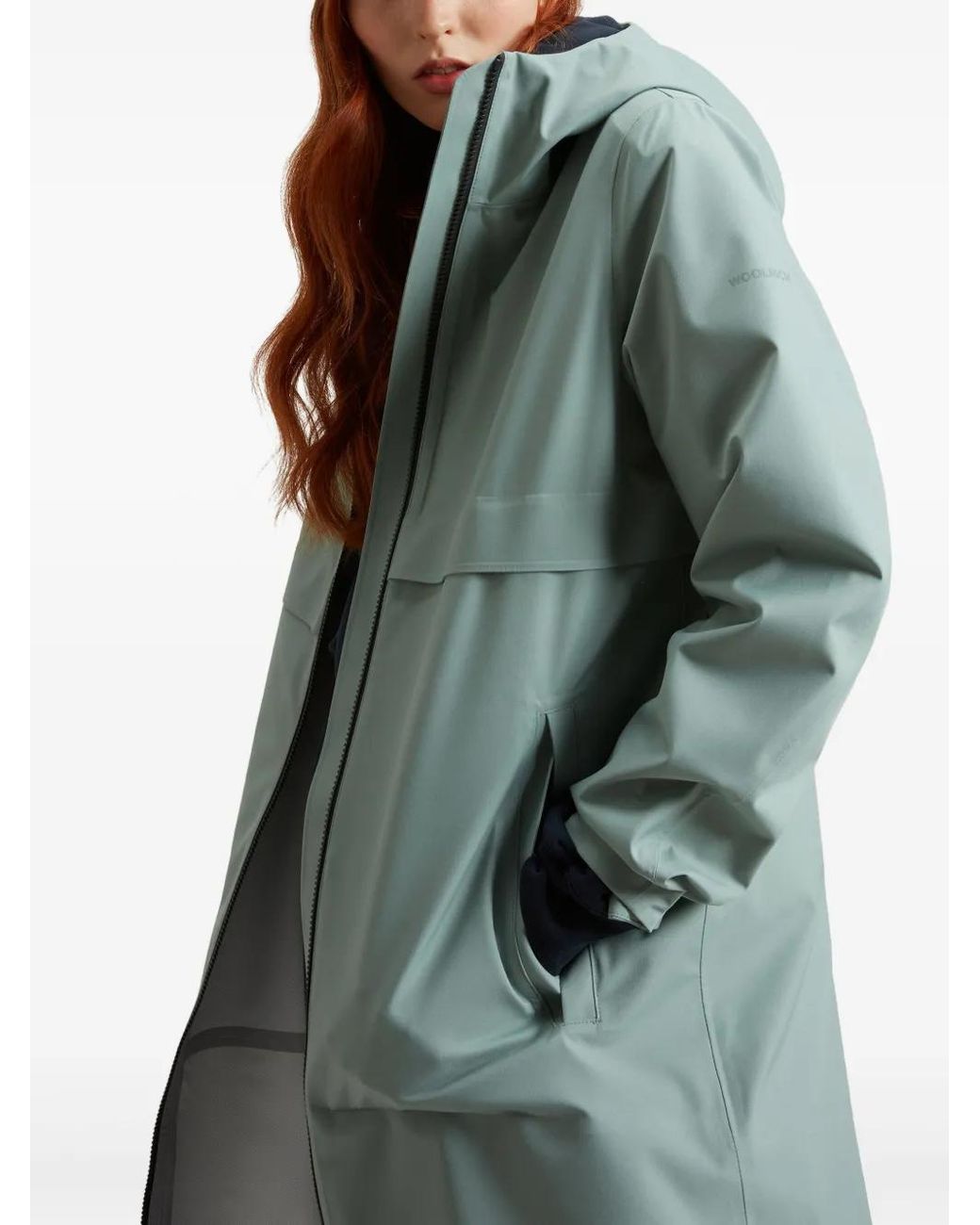 Parka Stretch Woolrich de color Green