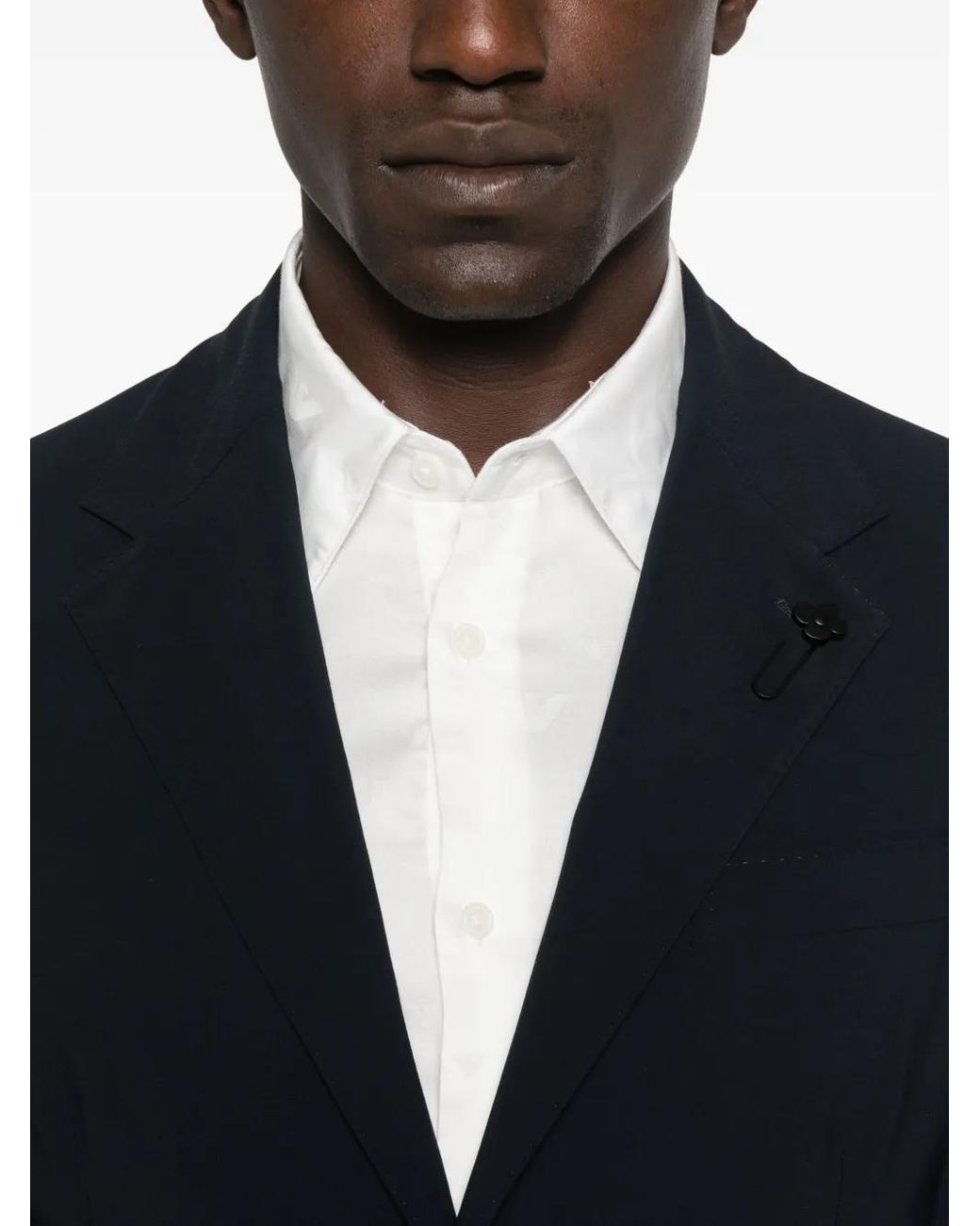 Lardini Blue Patch-Pocket Jacket for men