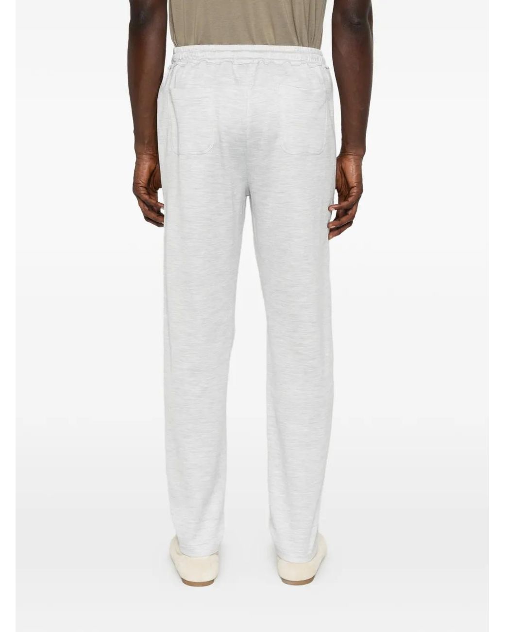 Eleventy White Patch-Pockets Track Pants for men