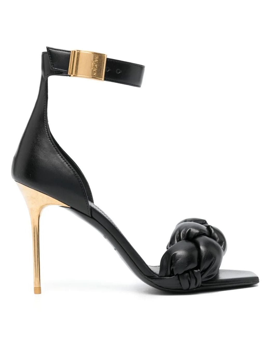 Balmain Black High Heel Sandals