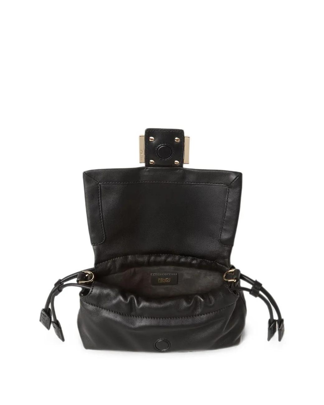 Fendi Black Baguette Soft Small