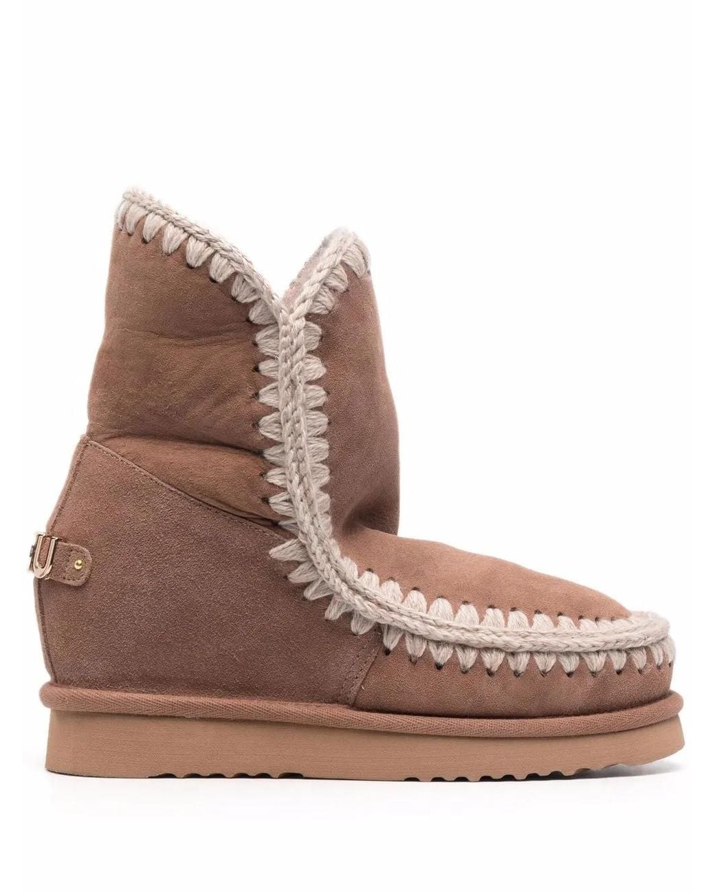 Mou Brown Shearling-Lined Sheepskin Boots