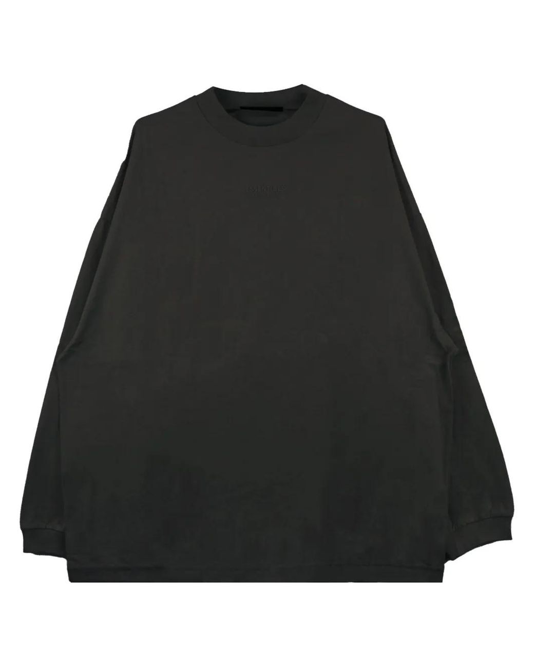 Fear Of God Black Logo-Embroidered Long-Sleeve T-Shirt for men