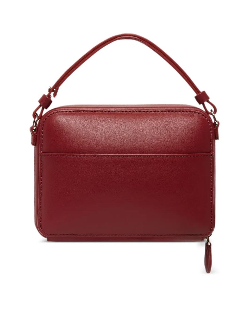 Courreges Red Cloud Logo-Plaque Shoulder Bag