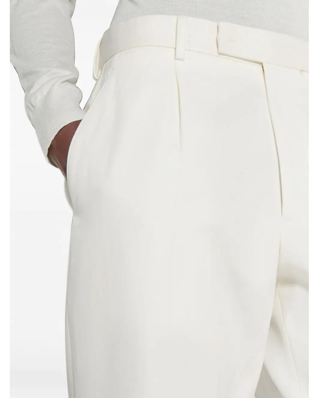 Zegna White Pants for men
