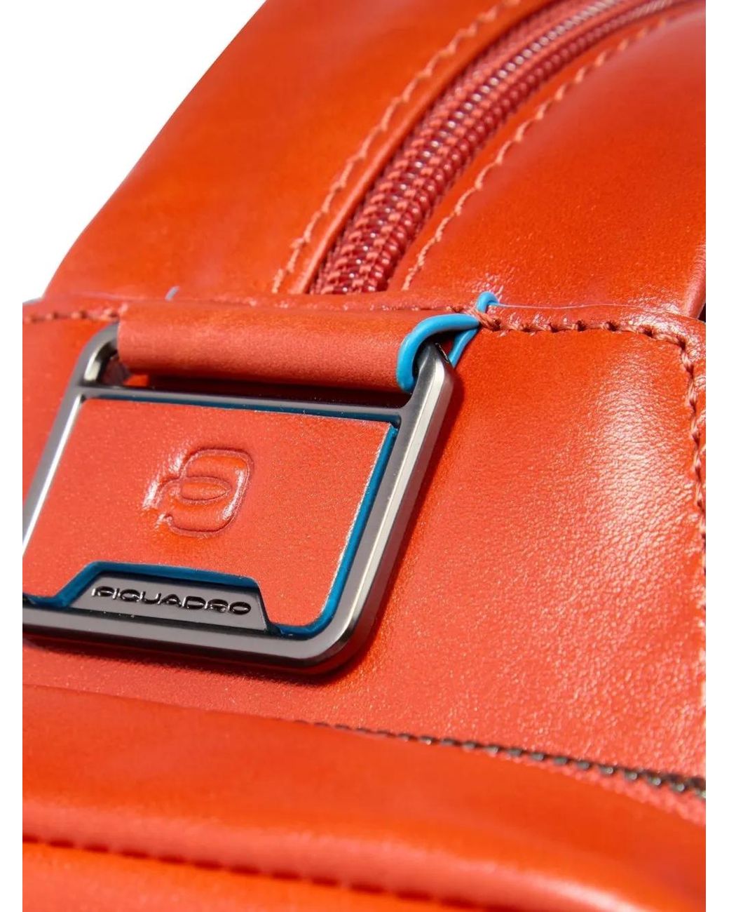 Piquadro Red Zip-Top Fastening Bag for men