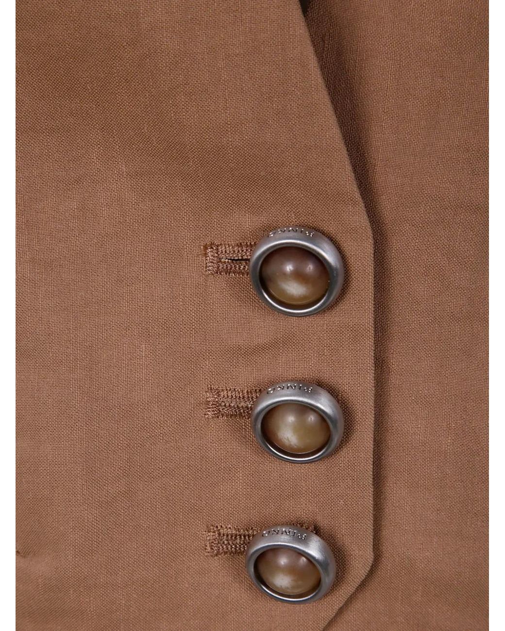 Pinko Brown 'Cornacchia' Top