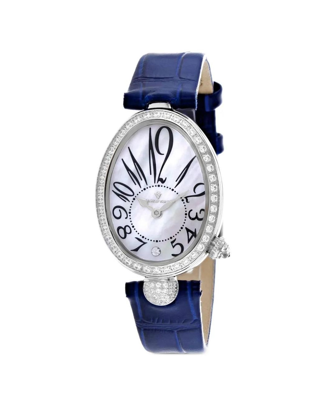 Christian Van Sant Blue Florentine 34Mm Watch