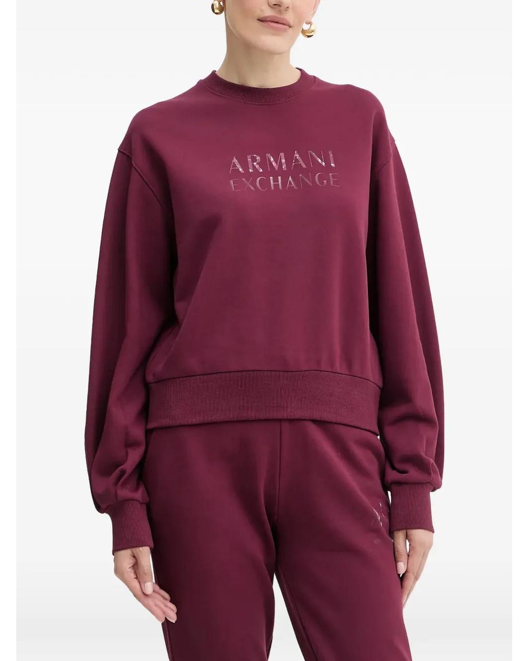 Purple Armani Exchange Shirt