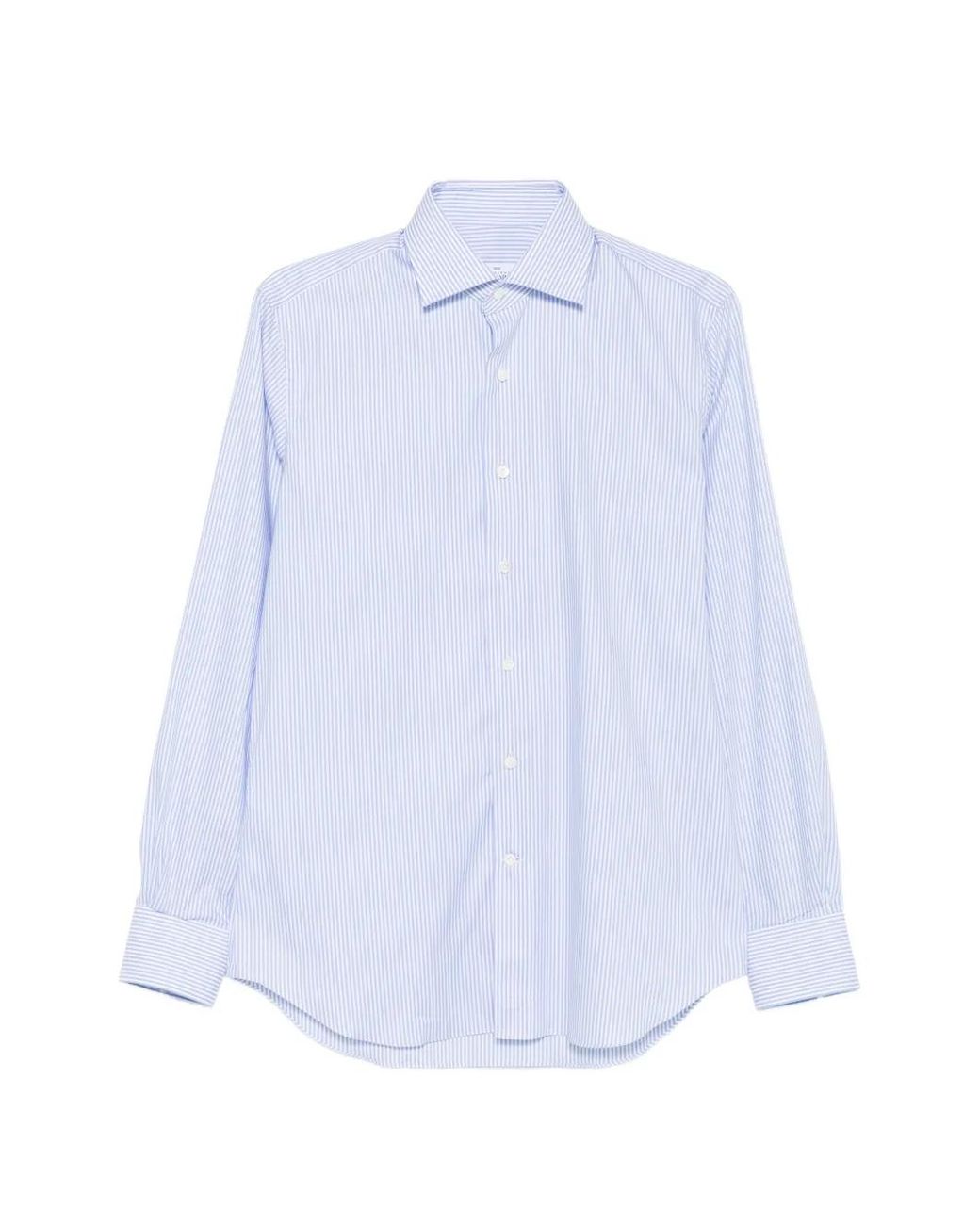 Alessandro Gherardi White Striped Buttoned Shirt for men