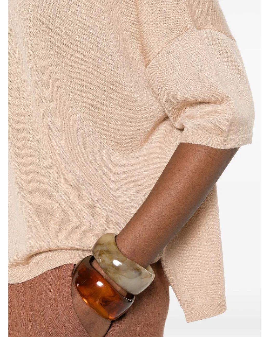 SOLOCASCMIR Natural Short-Sleeved T-Shirt