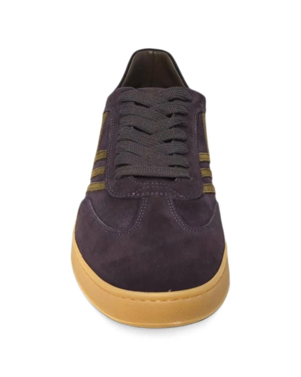 Missoni Black Zigzag-Pattern Suede Sneakers for men