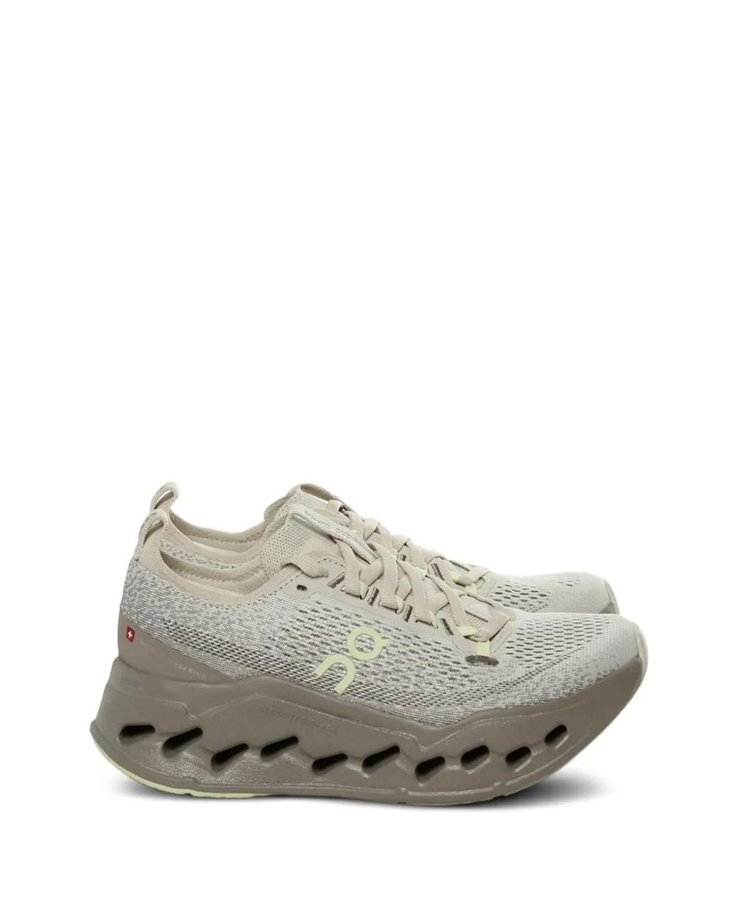 On Shoes Gray Cloudsurfer Max Logo-Print Sneakers
