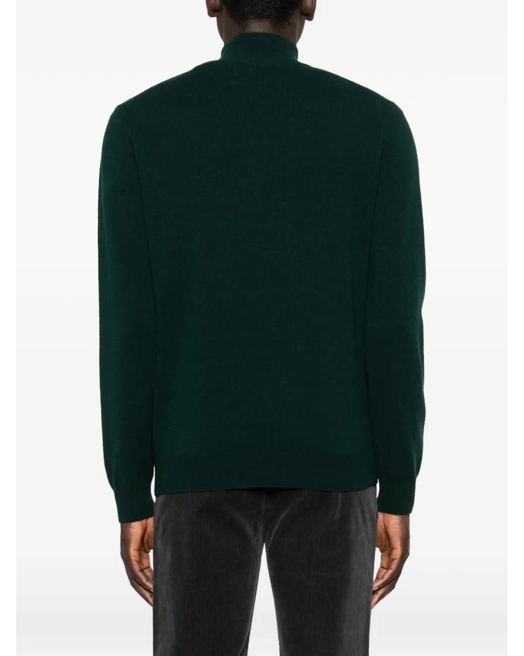 Gant Black Half Zip Sweater for men