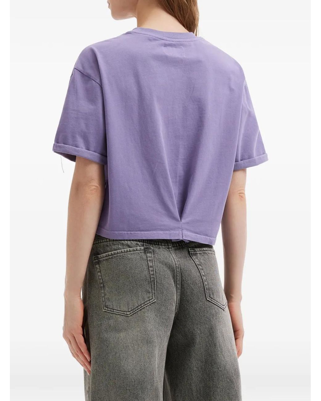 Izzue Purple Logo-Patch T-Shirt