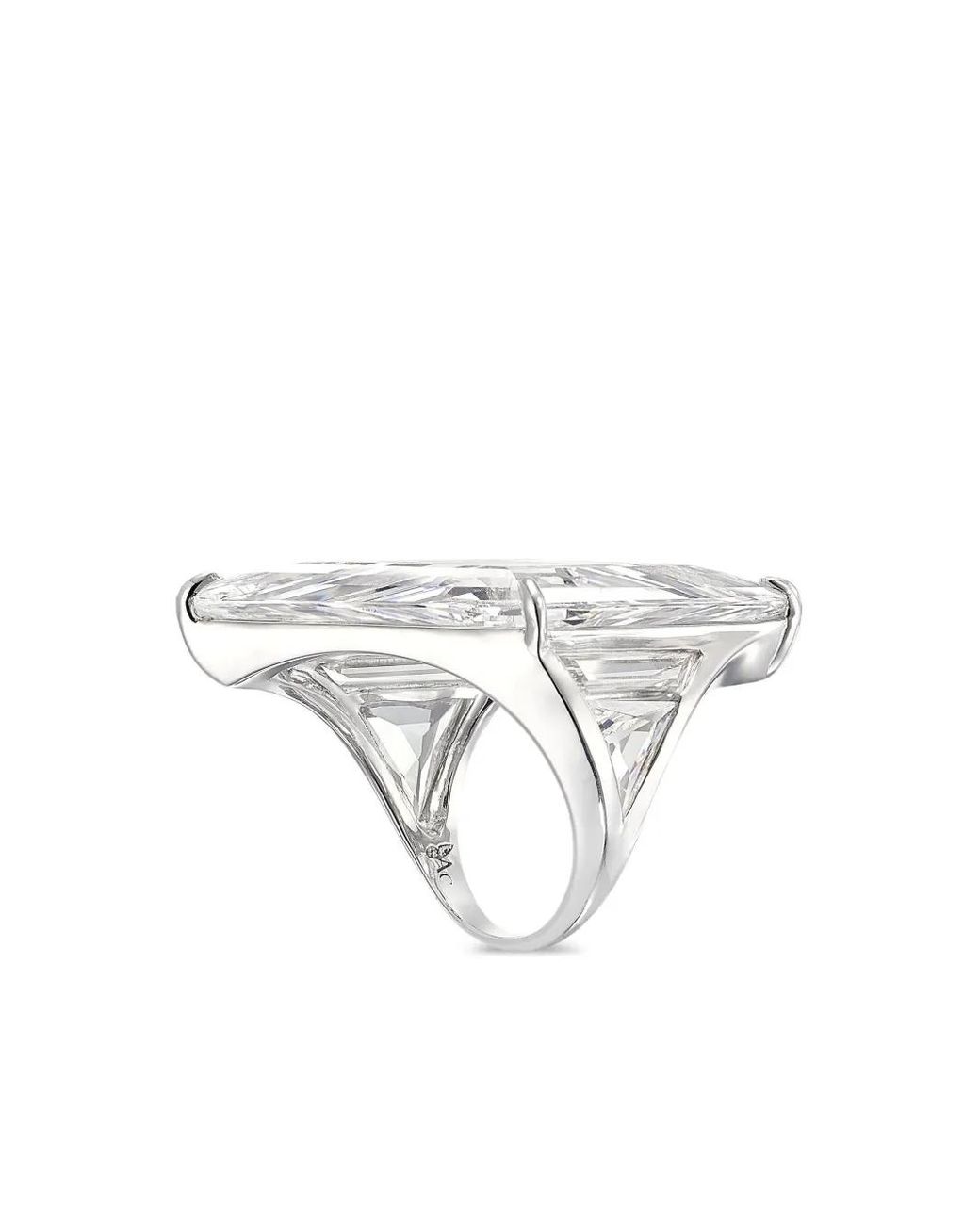 Anabela Chan White Rhodium Vermeil Trinity's Shard Ring