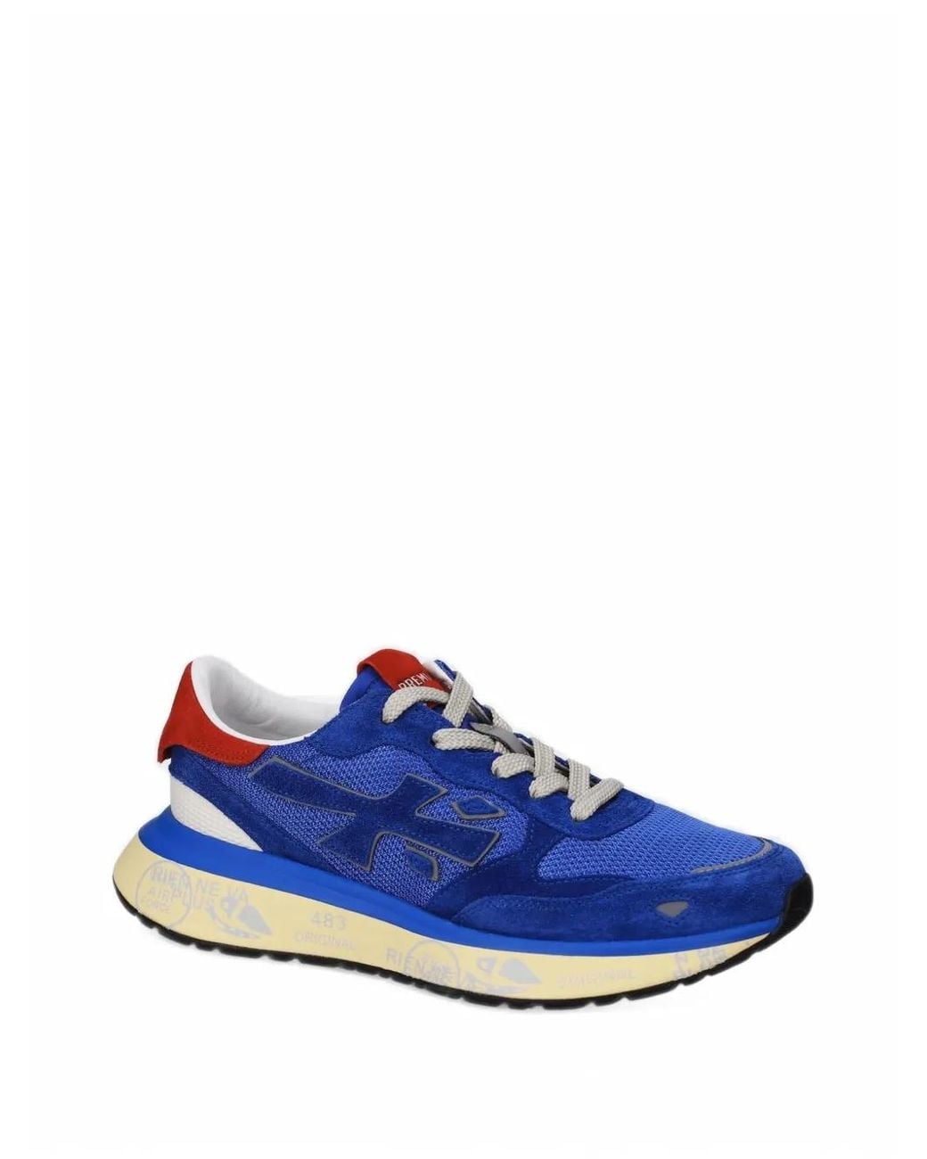Premiata Blue Lauryn 8181 Logo-Patch Sneakers