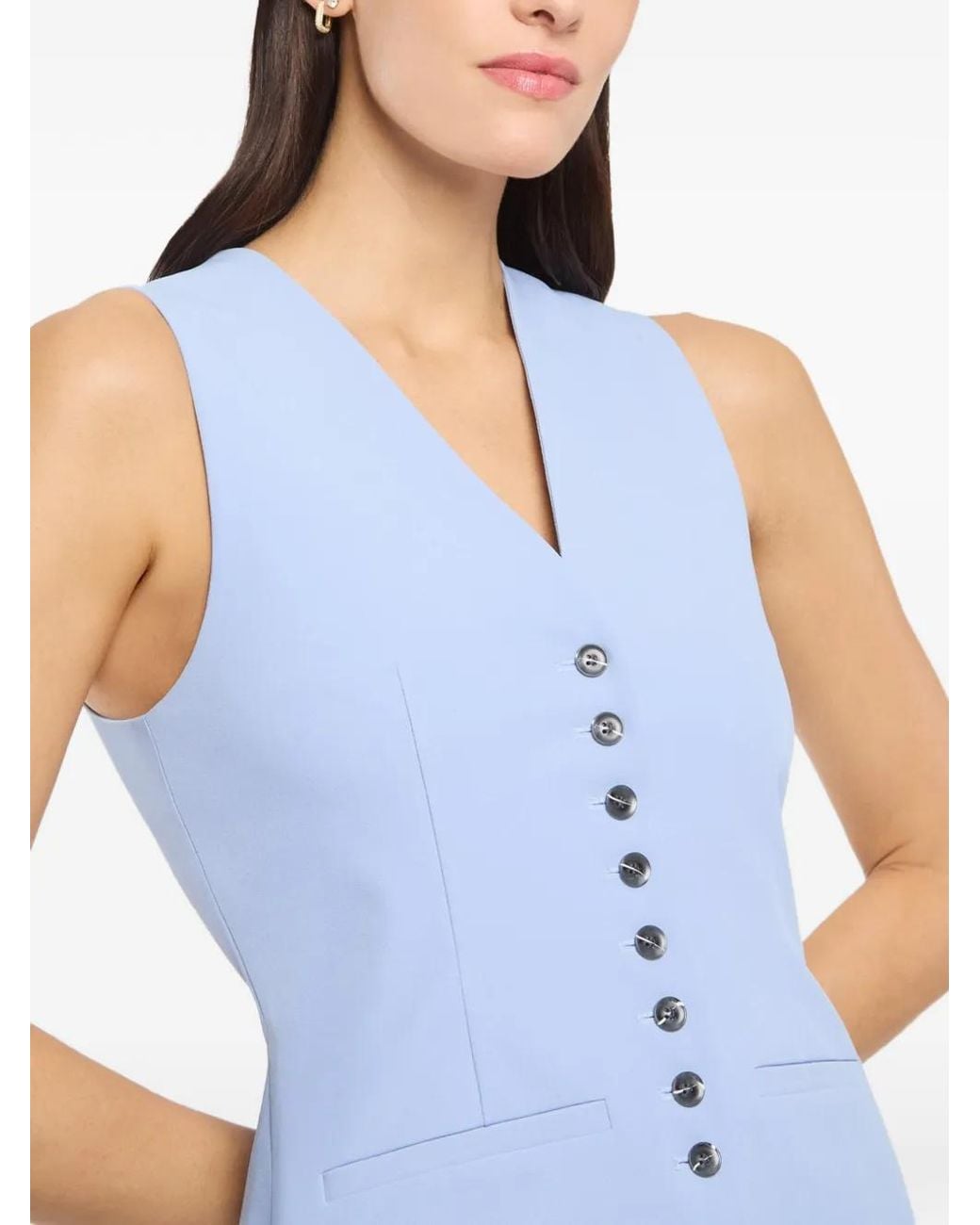 Cinq À Sept Blue Kallen Waistcoat