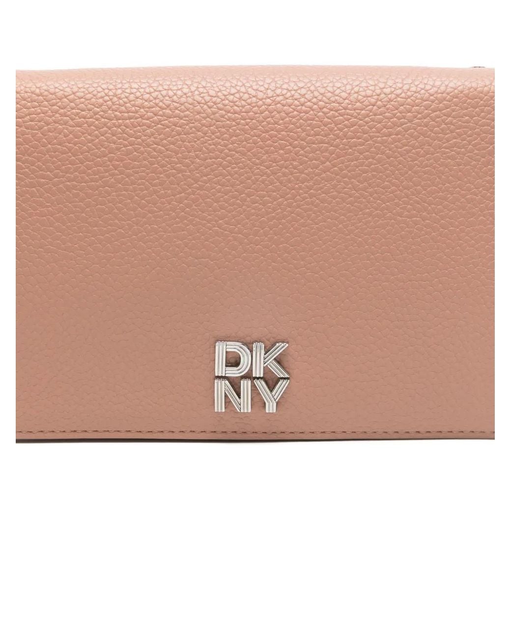 DKNY Pink Logo-Plaque Mini Bag