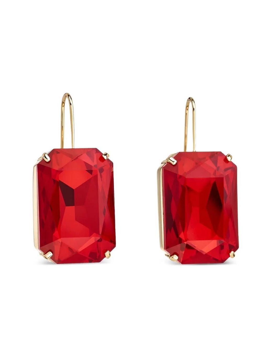 Octogon Shell Kenneth Jay Lane Octagon Fishhook Earrings in Orange | Lyst