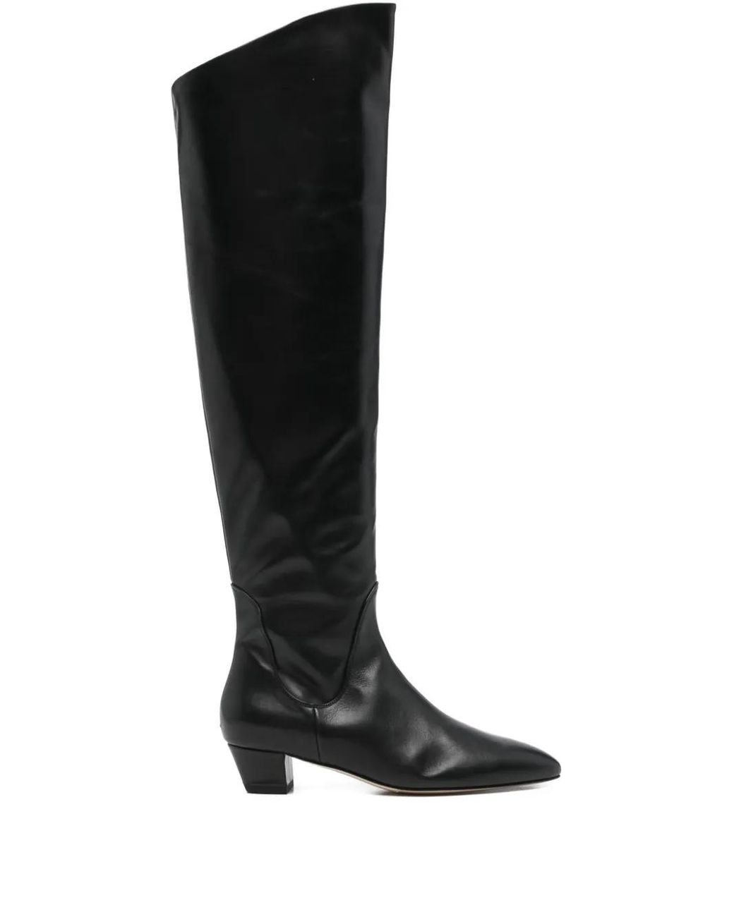 Aeyde Black 35Mm Yonda Leather Boots