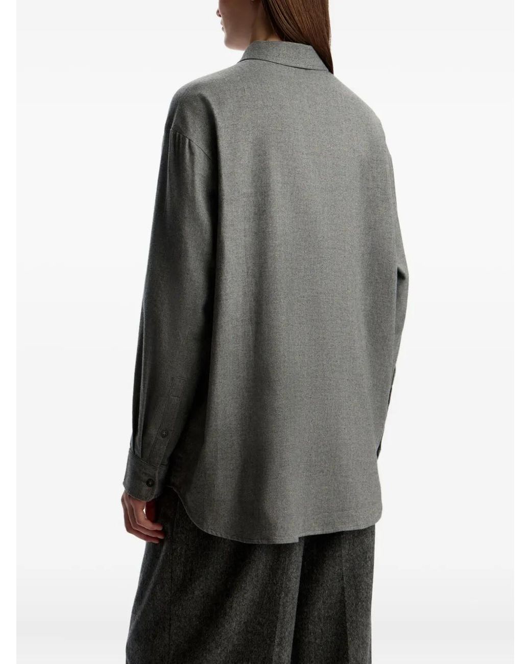 12 STOREEZ Gray Button-Up Shirt