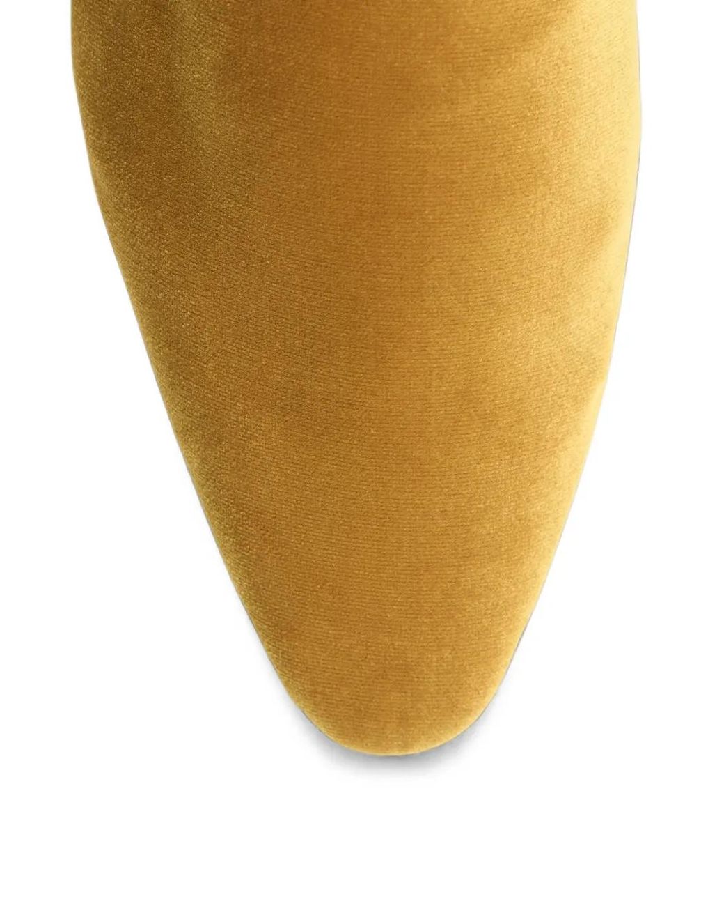 Totême Yellow Velvet Venetian Slippers