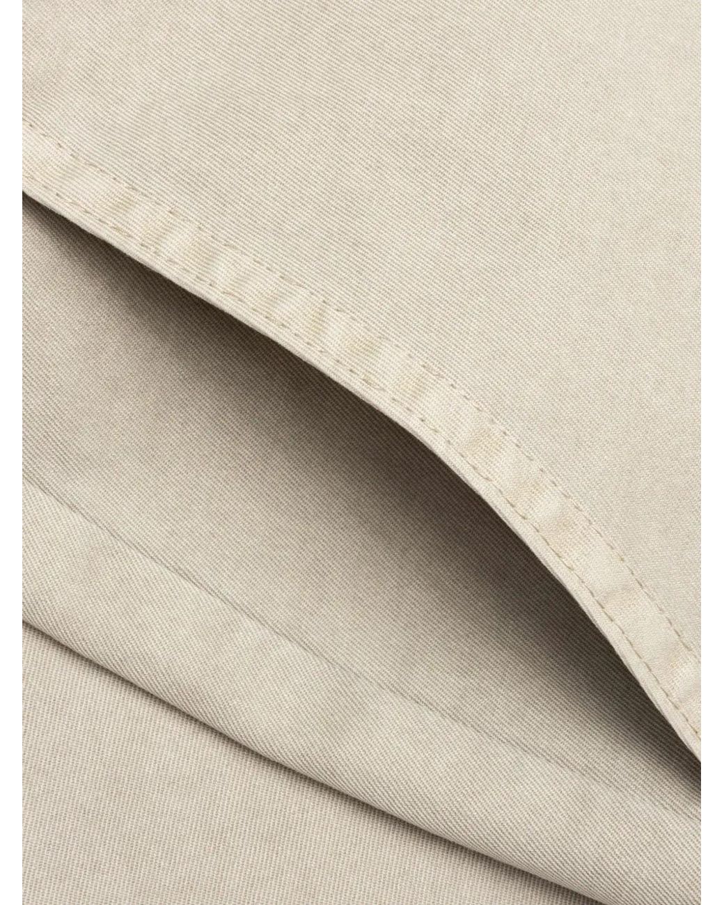 Represent White Cotton Tailored Shorts for men