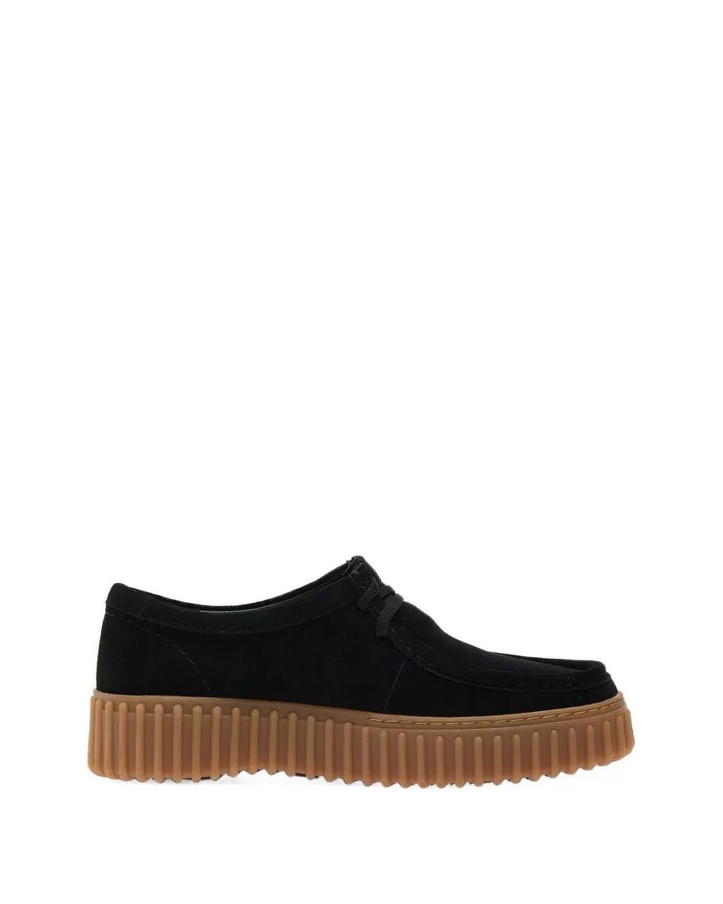 Clarks White Torhill Bee Suede Sneakers
