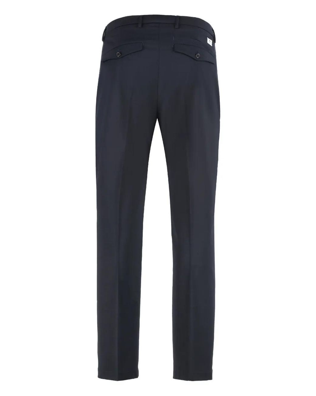 Department 5 Blue Logo-Patch Trousers for men