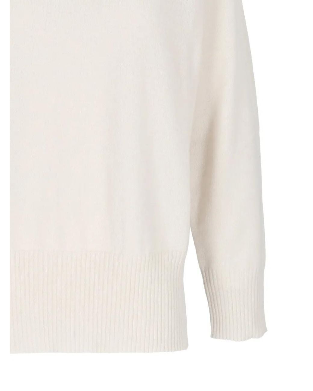 Kangra White Turtleneck Sweater