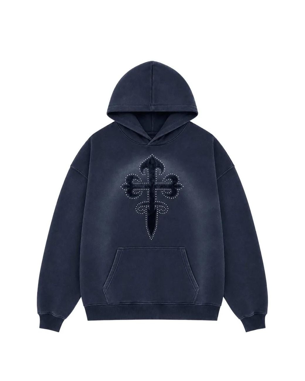 Ksubi Blue Kaliba Ekcess Hoodie for men