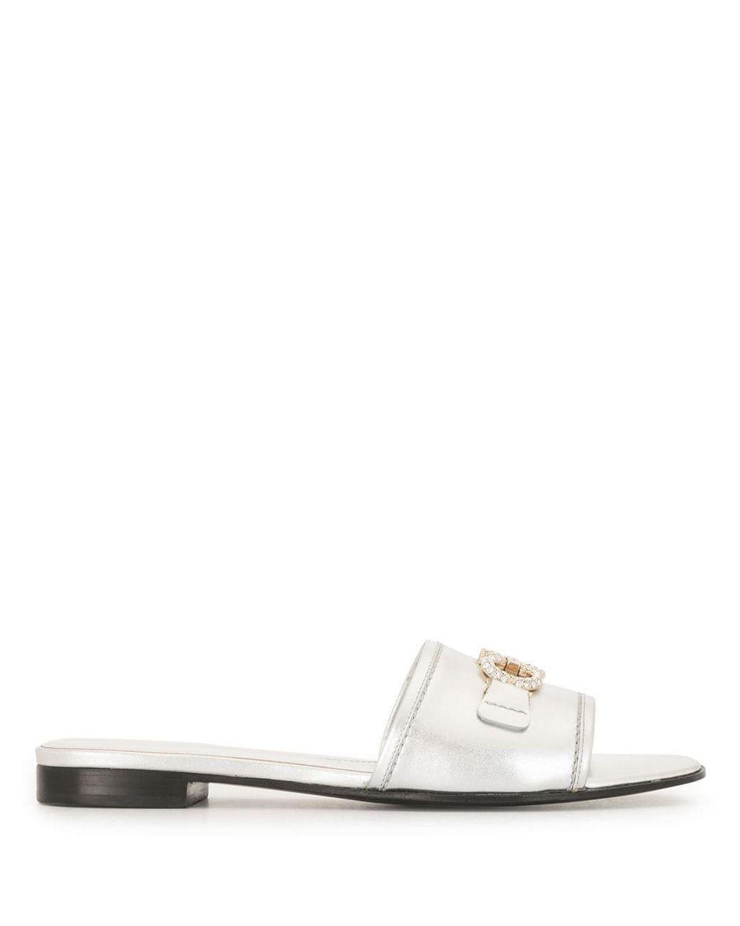 ferragamo silver sandals