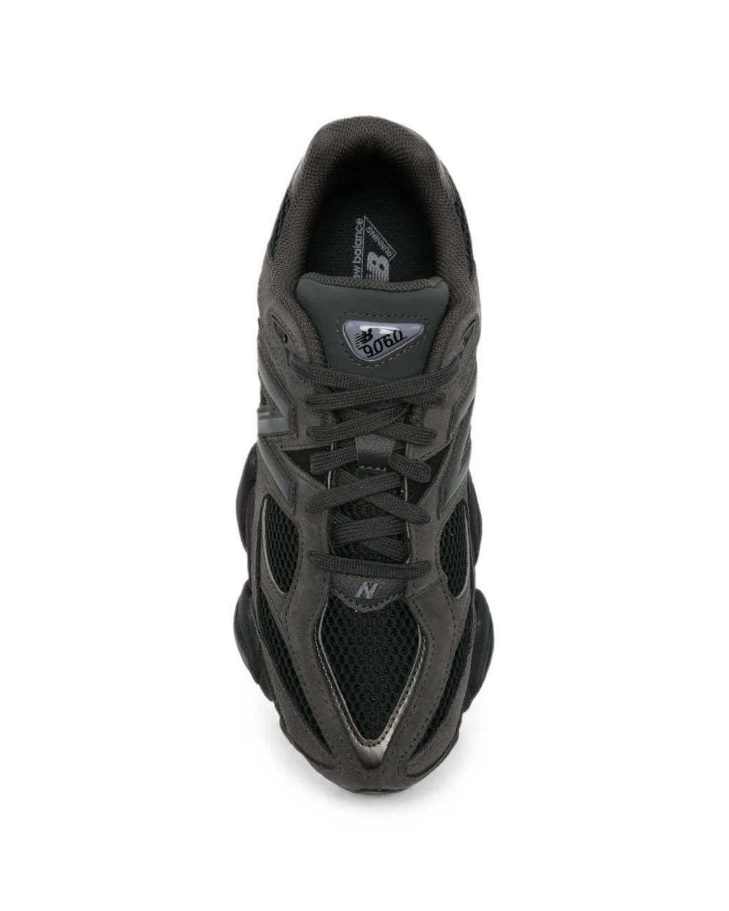 New Balance Black 9060 Mesh-Panelled Sneakers