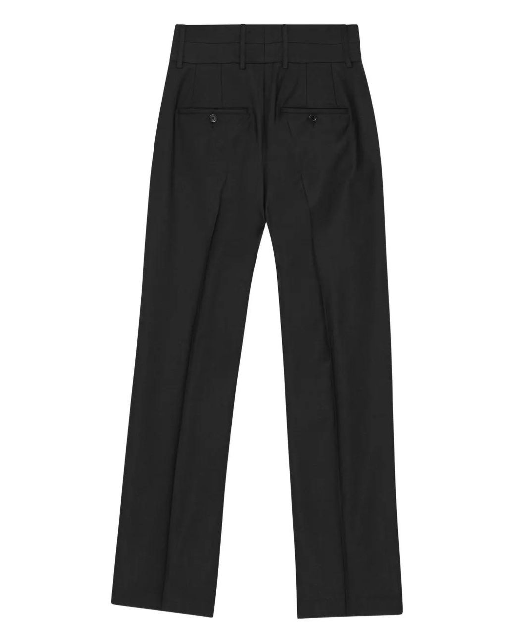 Remain Black Double-Waistband Trousers