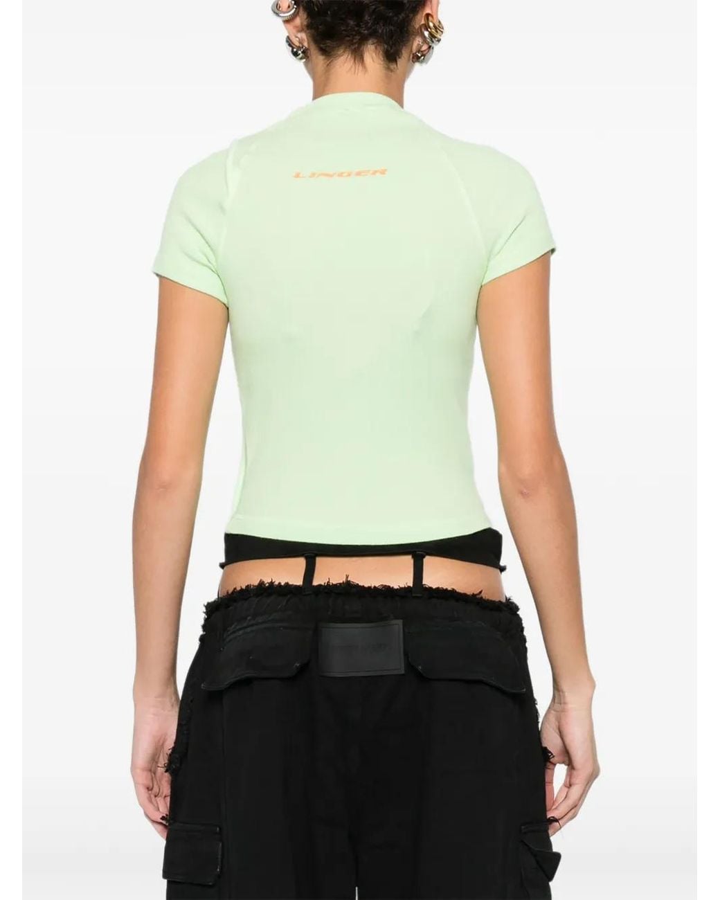 OTTOLINGER Green Logo-Print T-Shirt