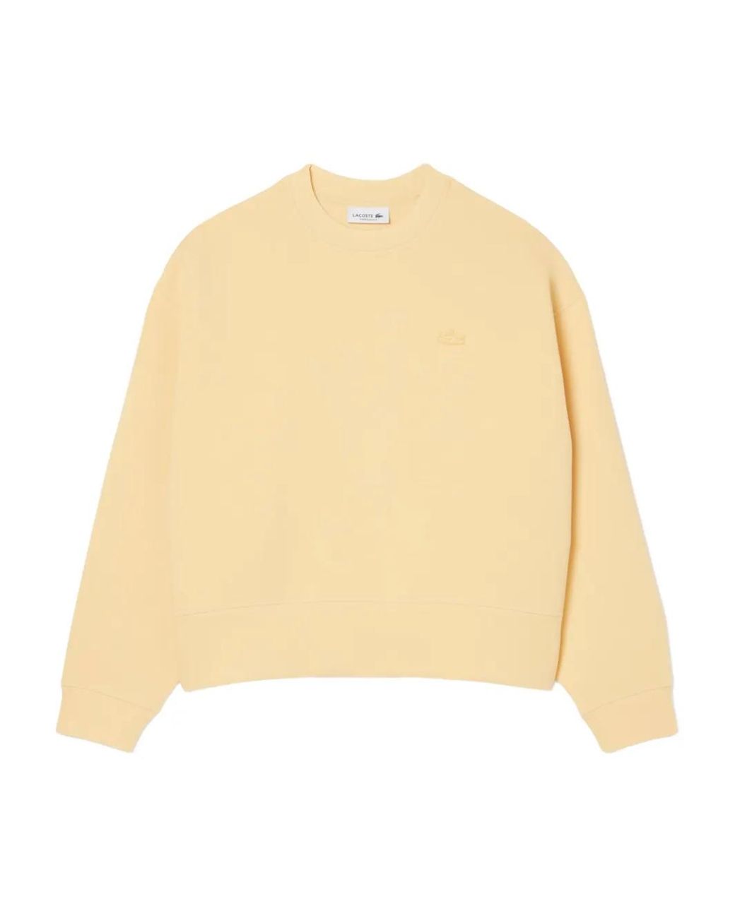 Lacoste Sweater Met Logopatch in het Natural