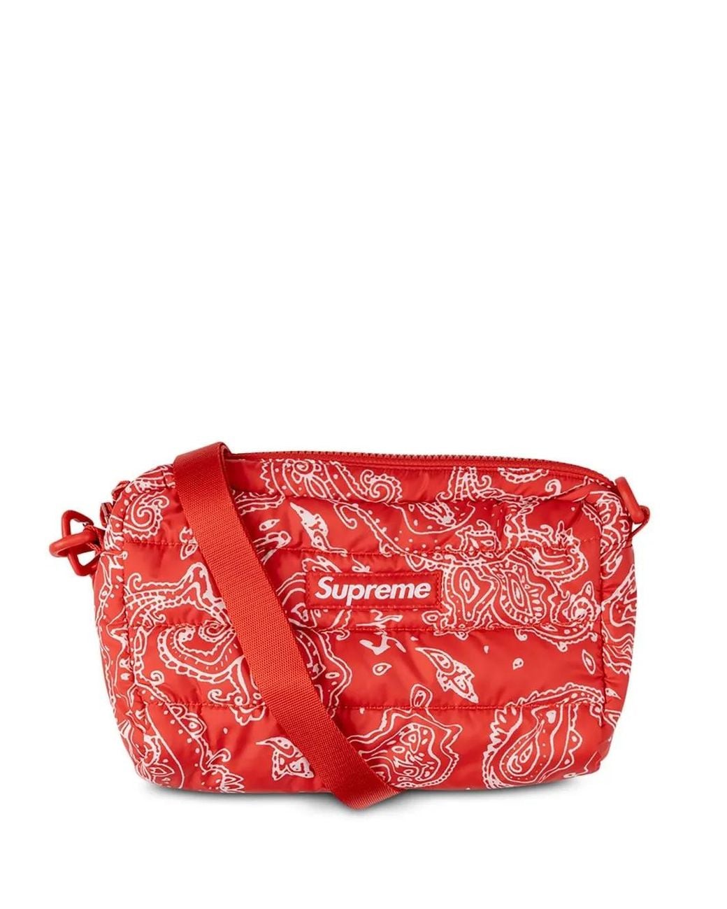 Supreme Red Puffer Side Bag