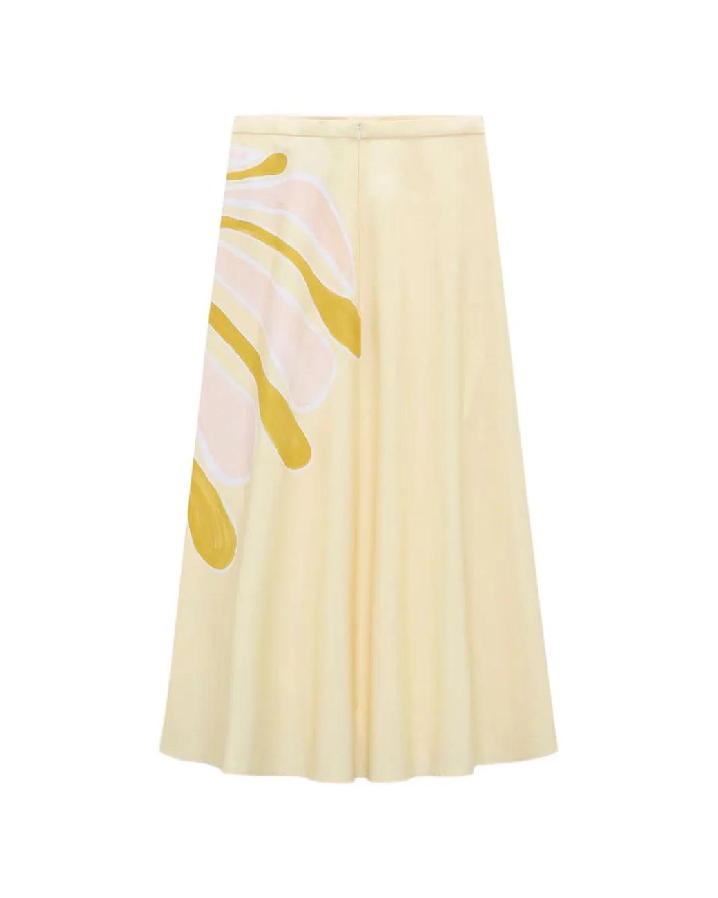 Dorothee Schumacher Metallic Floral-Print Midi Skirt